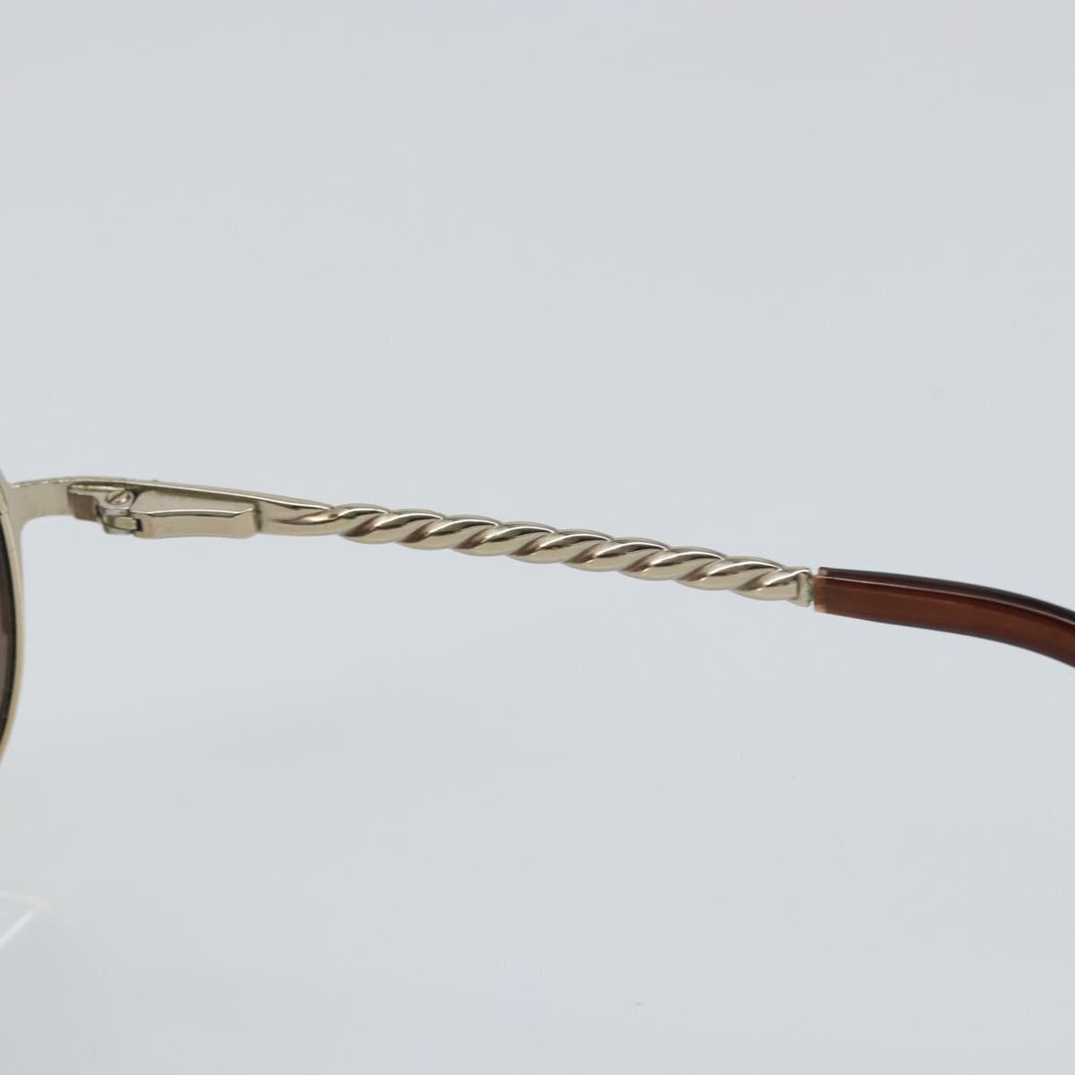 Salvatore Ferragamo Sunglasses metal Brown Auth hk3513