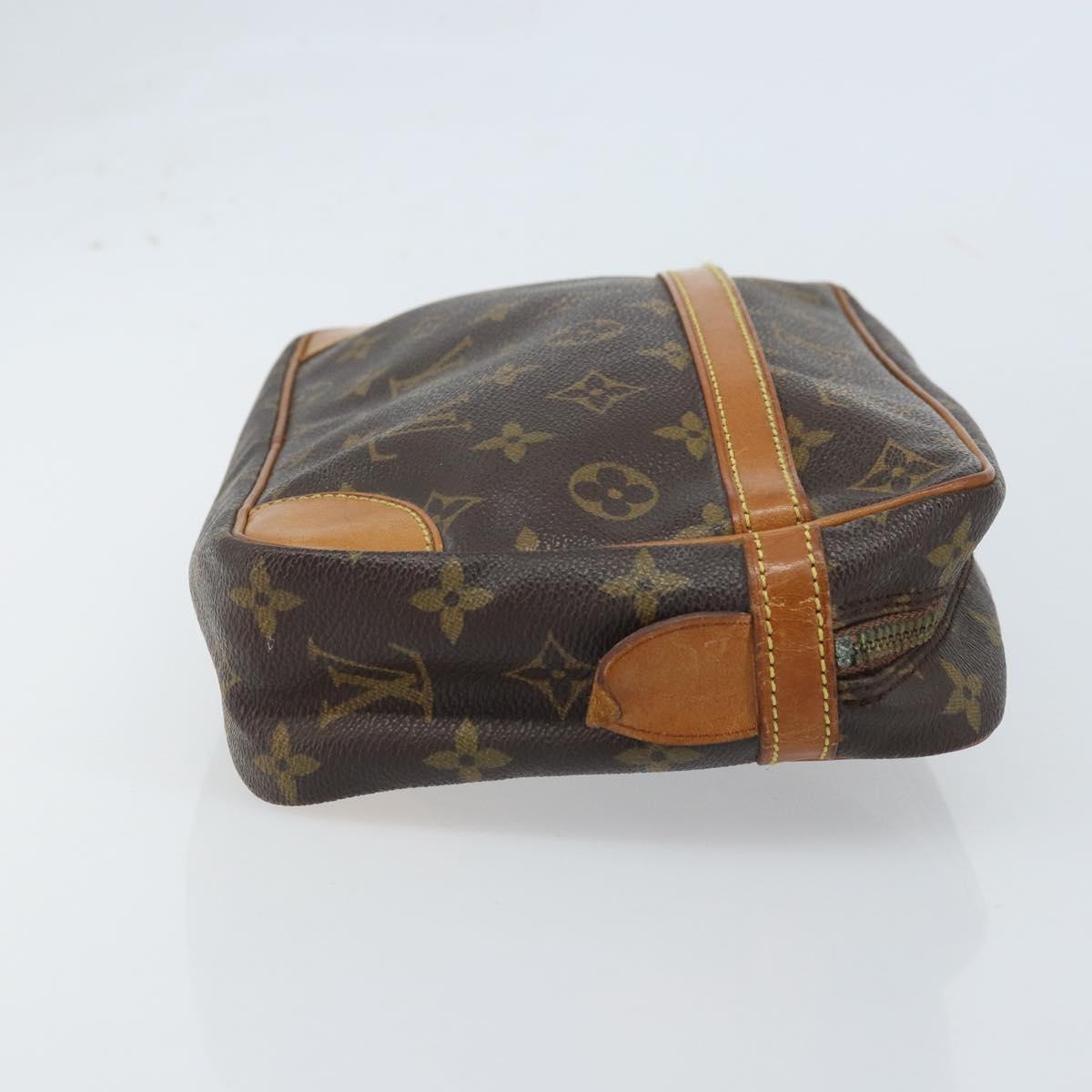 LOUIS VUITTON Monogram Compiegne 28 Clutch Bag M51845 LV Auth hk3552