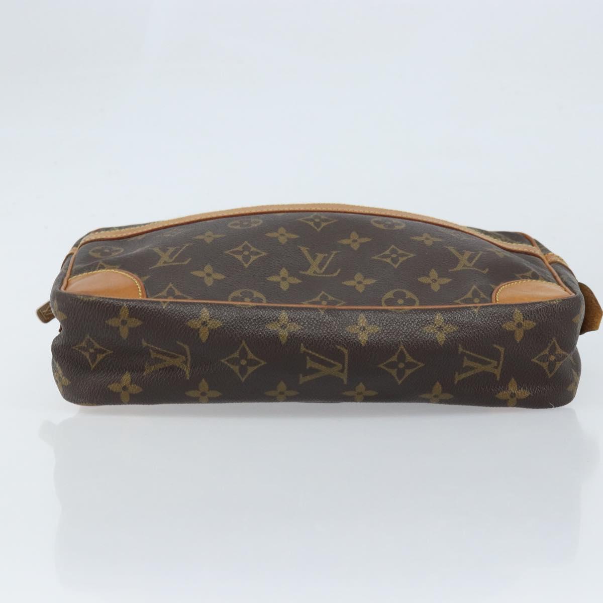 LOUIS VUITTON Monogram Compiegne 28 Clutch Bag M51845 LV Auth hk3552