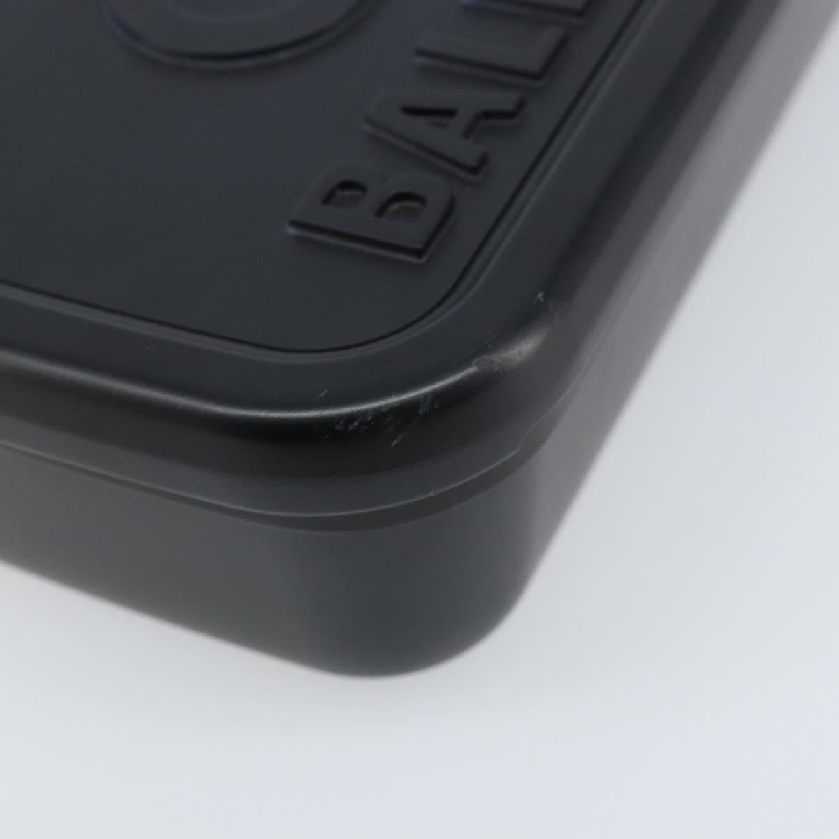 BALENCIAGA Lunch box Clutch Bag plastic Black 638209 Auth hk3554