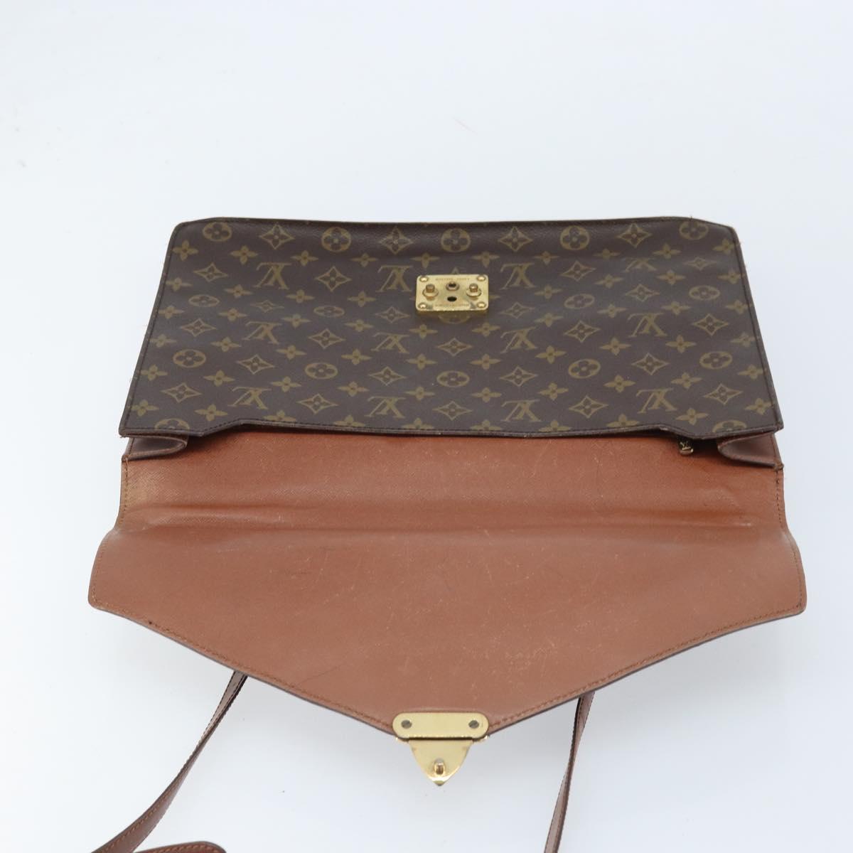 LOUIS VUITTON Monogram Porte Documents Bandouliere Bag M53338 LV Auth hk3555