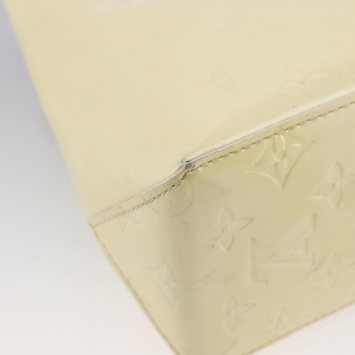 LOUIS VUITTON Monogram Vernis Reade PM Hand Bag Perle M91336 LV Auth hk3557