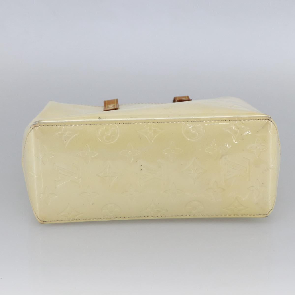 LOUIS VUITTON Monogram Vernis Reade PM Hand Bag Perle M91336 LV Auth hk3557