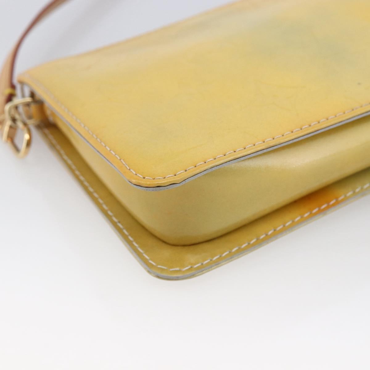 LOUIS VUITTON Monogram Vernis Lexington Accessory Pouch Gris M91056 Auth hk3559