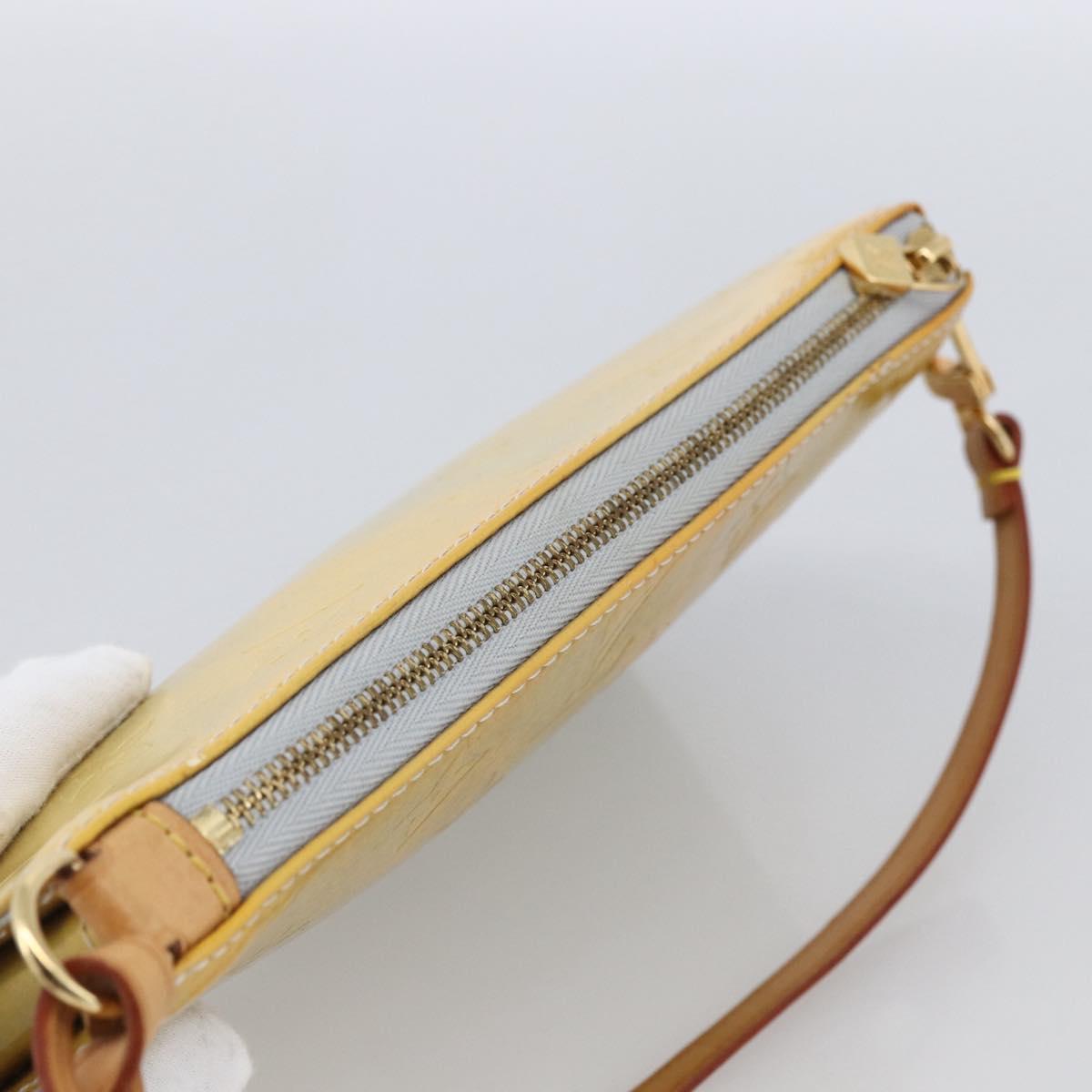 LOUIS VUITTON Monogram Vernis Lexington Accessory Pouch Gris M91056 Auth hk3559