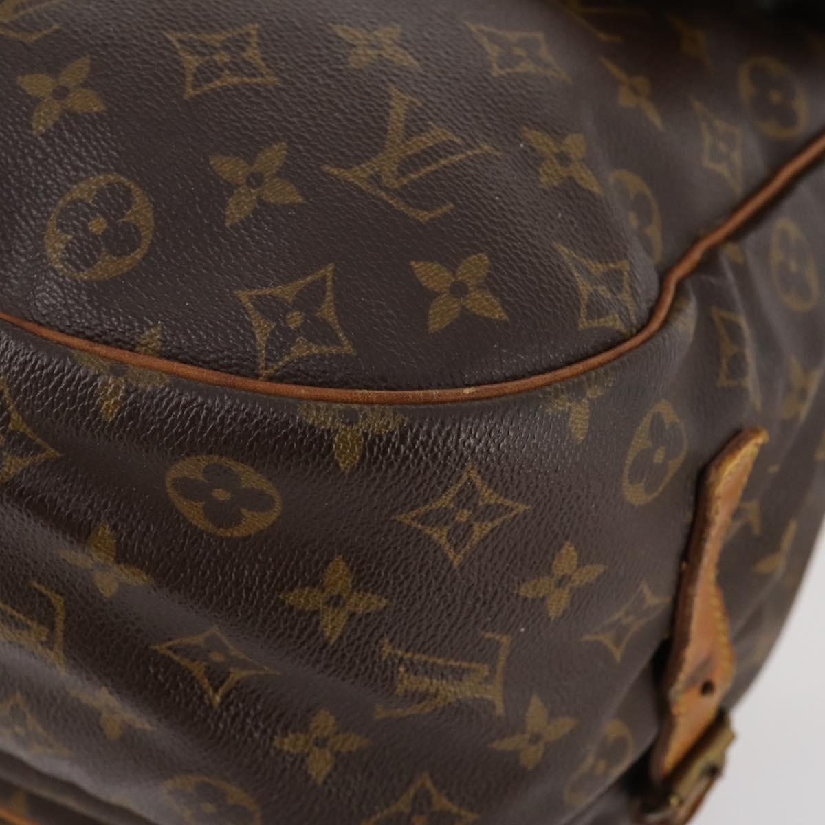LOUIS VUITTON Monogram Saumur 35 Shoulder Bag M42254 LV Auth hk3565