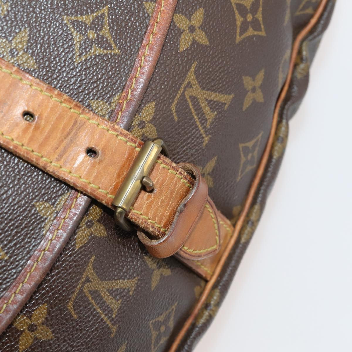 LOUIS VUITTON Monogram Saumur 35 Shoulder Bag M42254 LV Auth hk3565