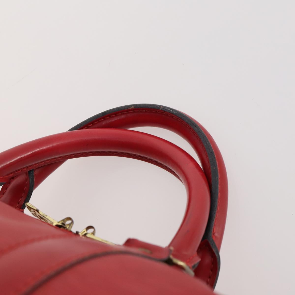 LOUIS VUITTON Epi Keepall 50 Boston Bag Red M42967 LV Auth hk3568