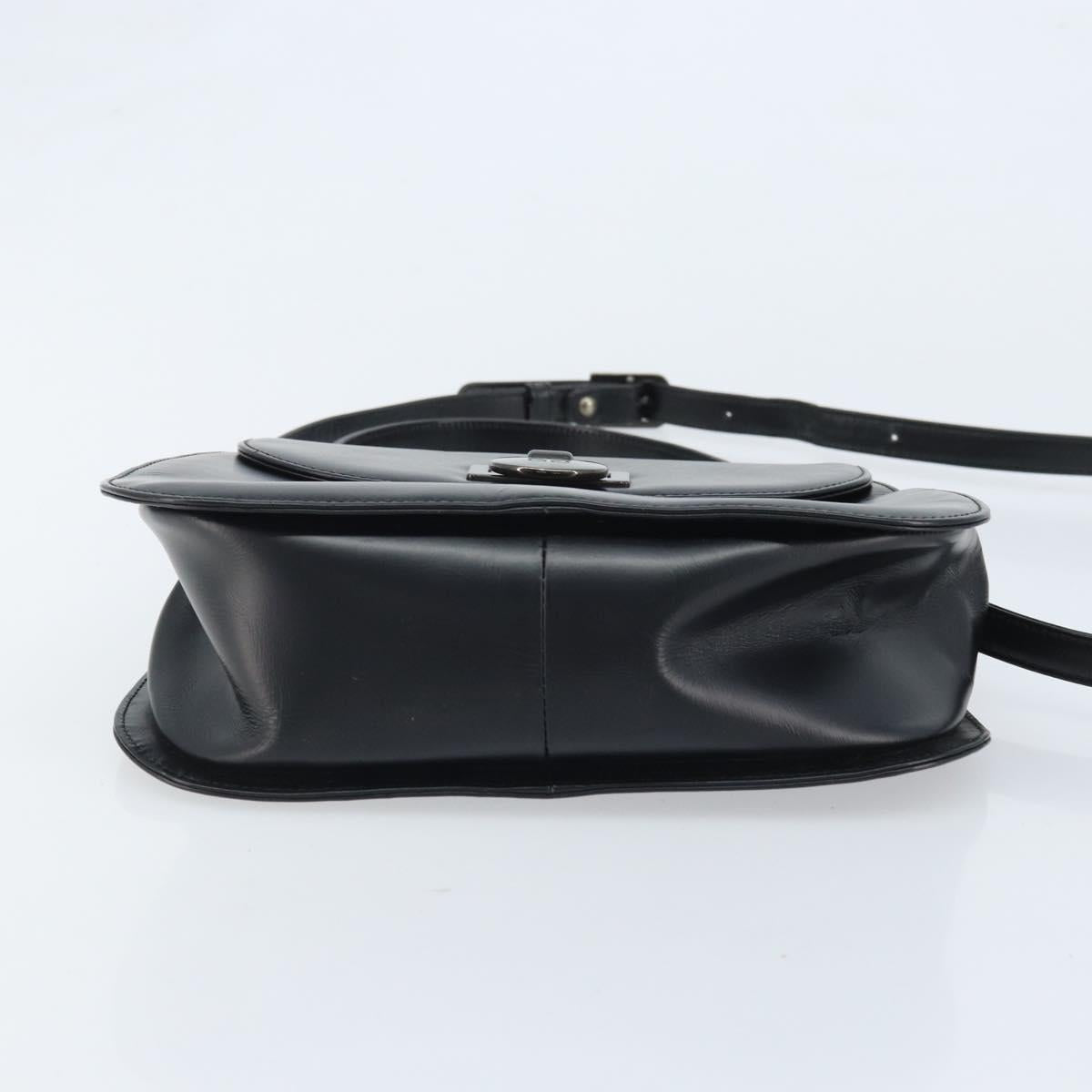 GIVENCHY Hand Bag Leather 2way Black Auth hk3584