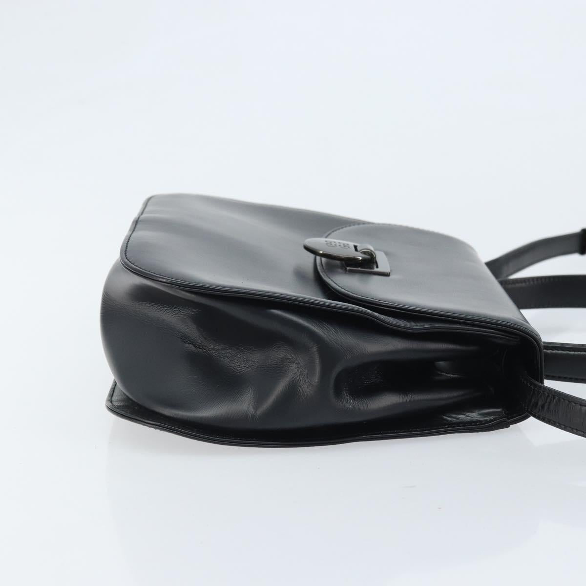 GIVENCHY Hand Bag Leather 2way Black Auth hk3584