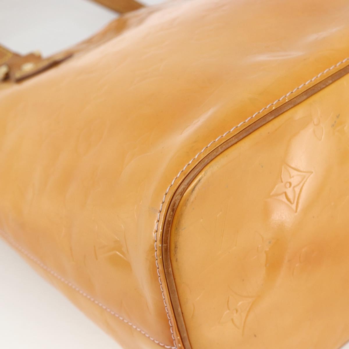 LOUIS VUITTON Monogram Vernis Houston Bag Marshmallow Pink M91302 LV Auth hk3631
