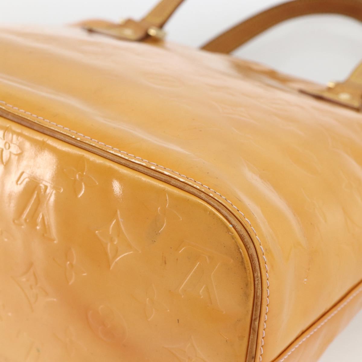LOUIS VUITTON Monogram Vernis Houston Bag Marshmallow Pink M91302 LV Auth hk3631