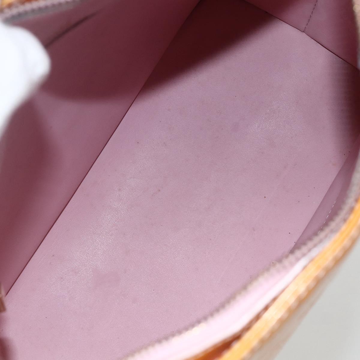 LOUIS VUITTON Monogram Vernis Houston Bag Marshmallow Pink M91302 LV Auth hk3631