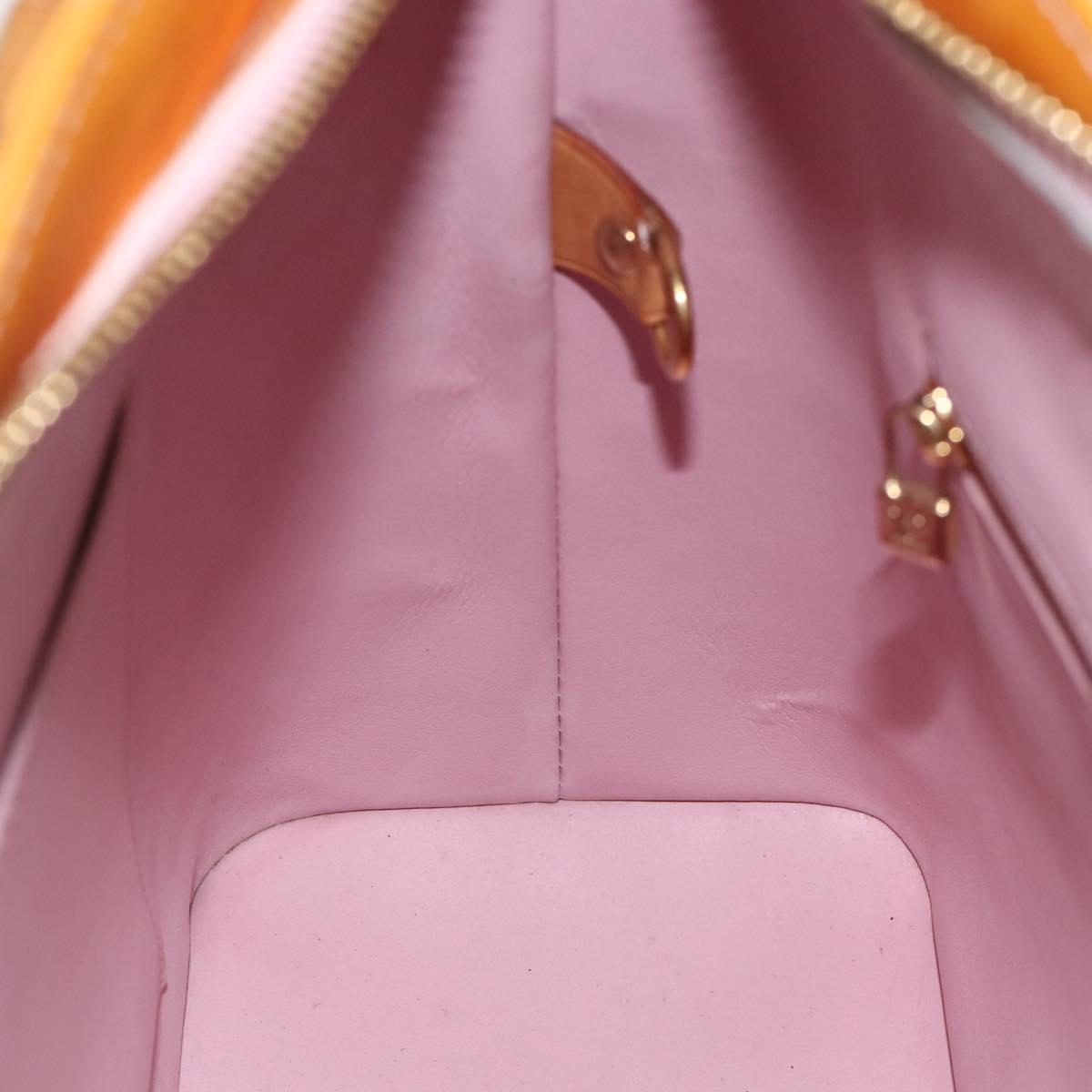 LOUIS VUITTON Monogram Vernis Houston Bag Marshmallow Pink M91302 LV Auth hk3631