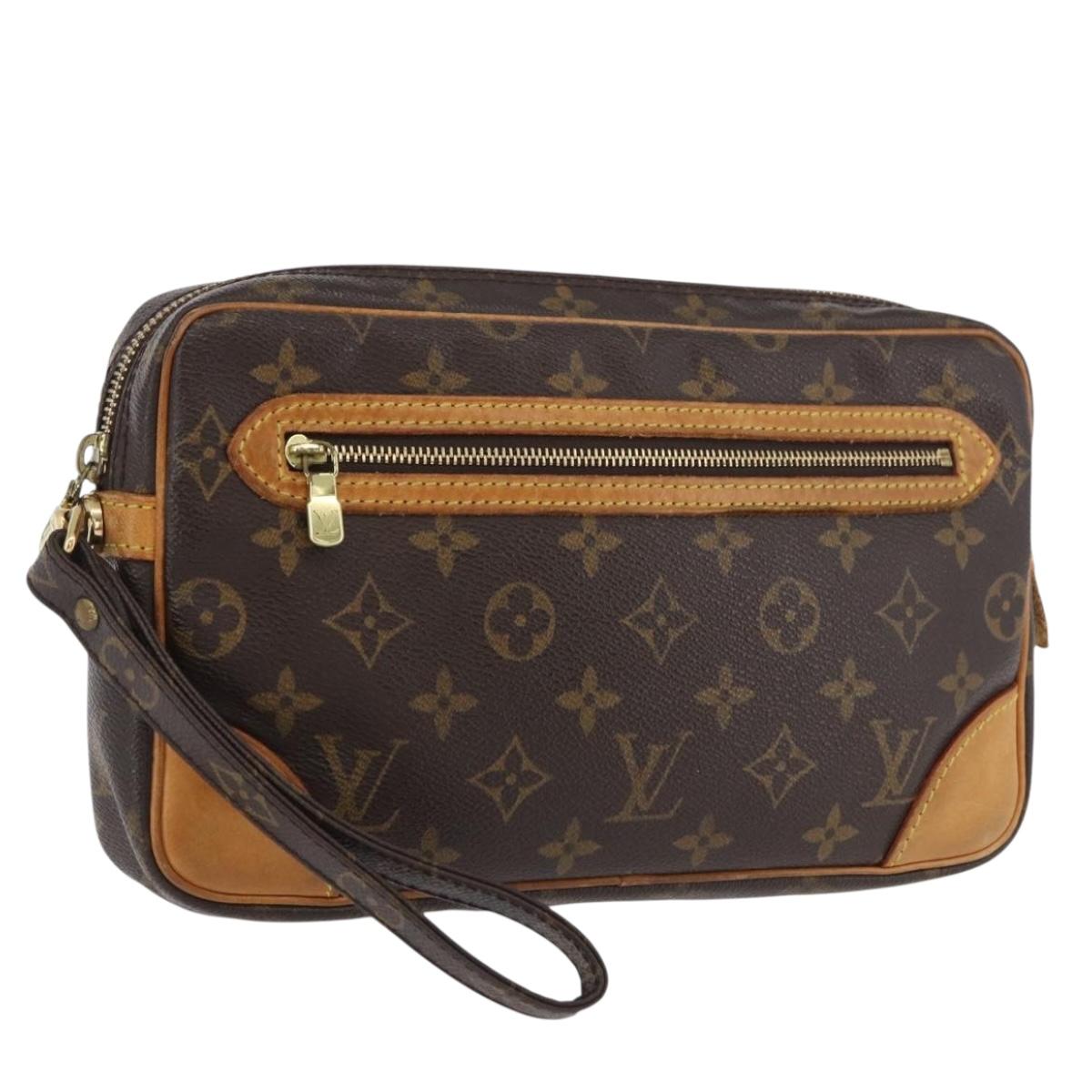 LOUIS VUITTON Monogram Marly Dragonne GM Clutch Bag M51825 LV Auth hk3643