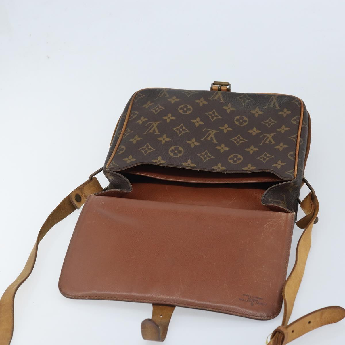 LOUIS VUITTON Monogram Cartouchiere GM Shoulder Bag M51252 LV Auth hk3649