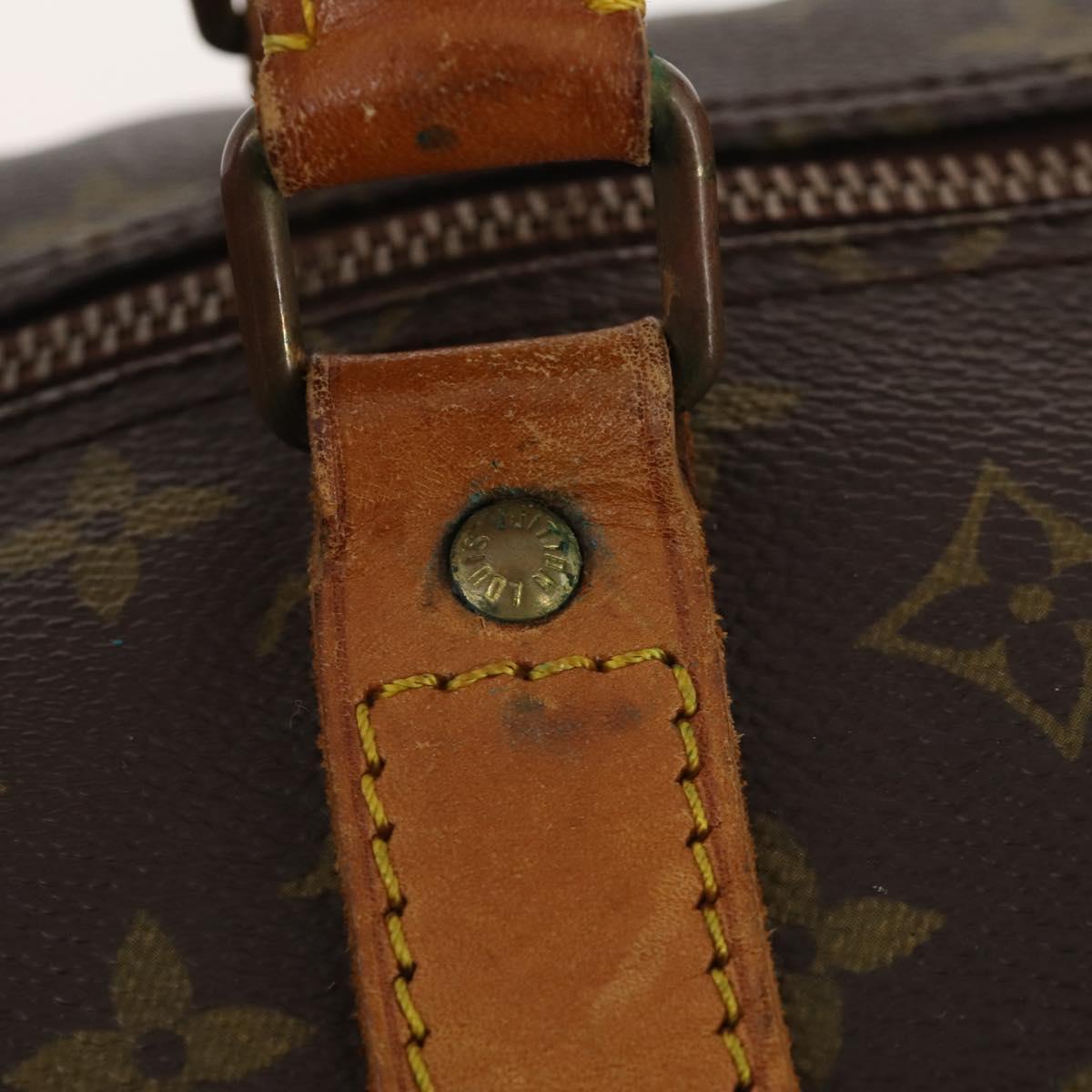 LOUIS VUITTON Monogram Keepall 60 Boston Bag M41422 LV Auth hk3650