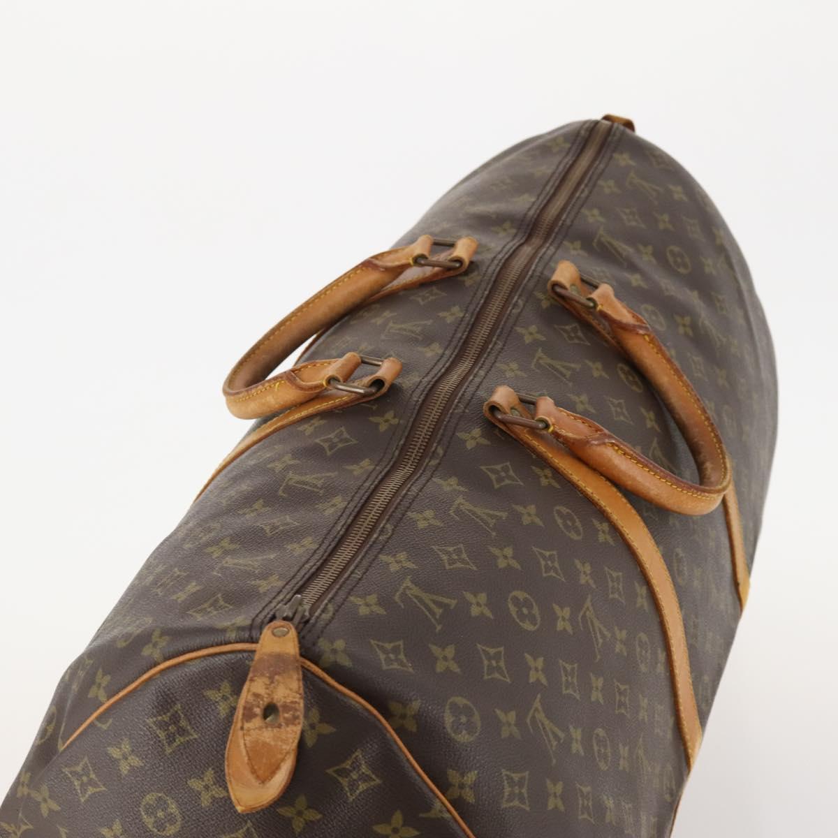 LOUIS VUITTON Monogram Keepall 60 Boston Bag M41422 LV Auth hk3650