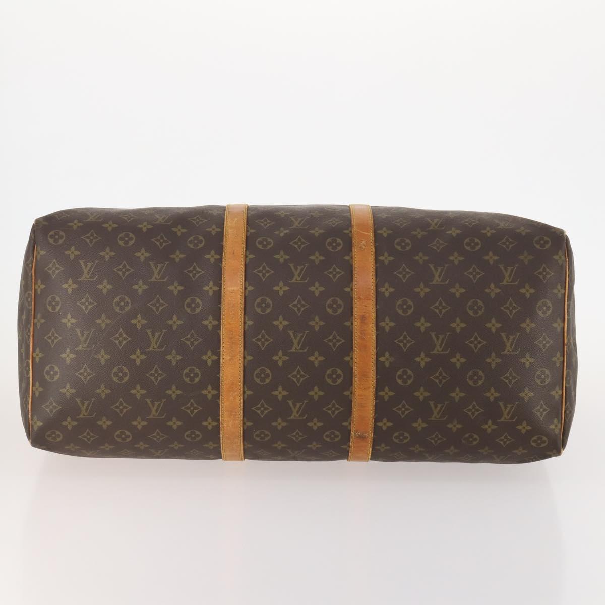 LOUIS VUITTON Monogram Keepall 60 Boston Bag M41422 LV Auth hk3650