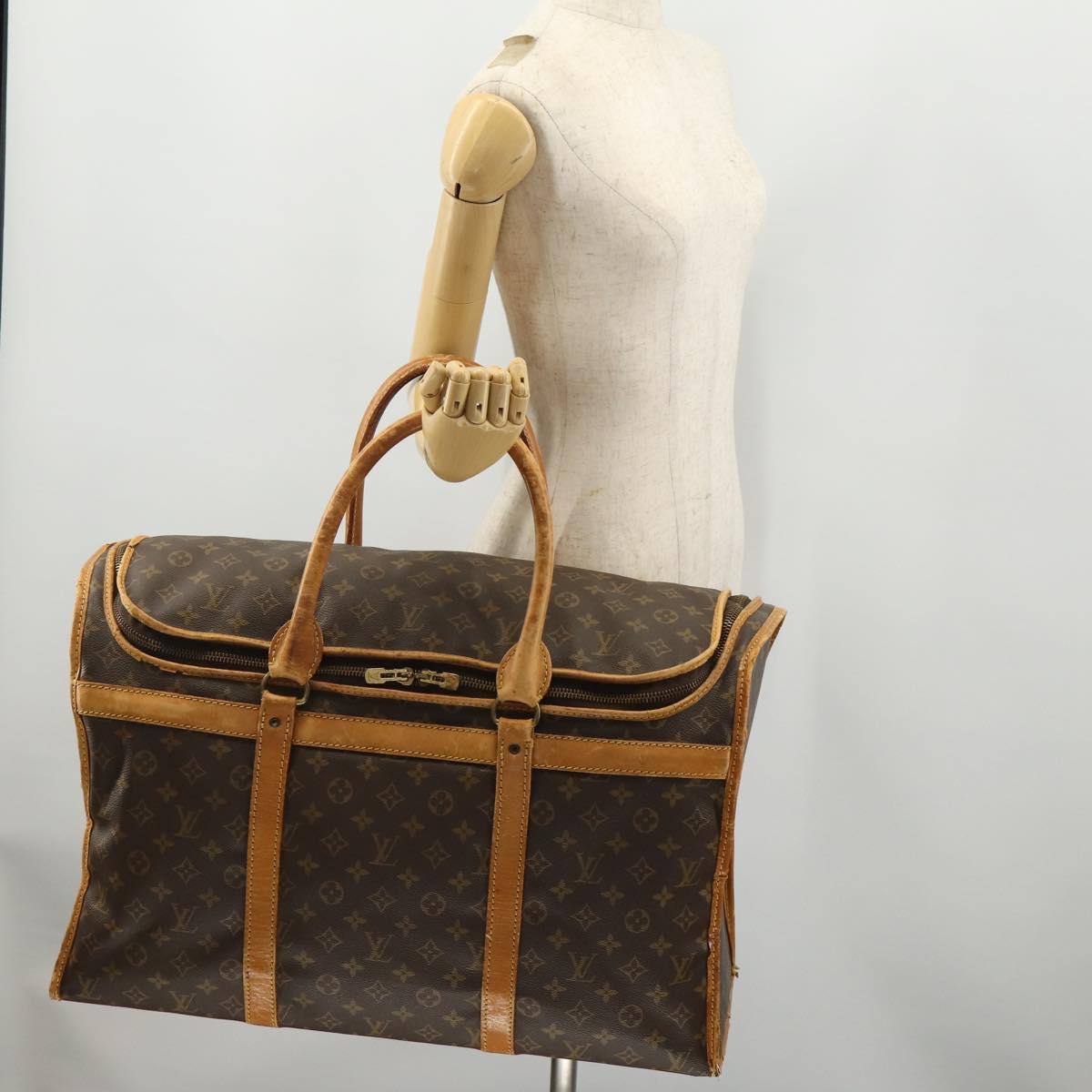 LOUIS VUITTON Monogram Sac Chasseur 55 Boston Bag M41922 LV Auth hk3651