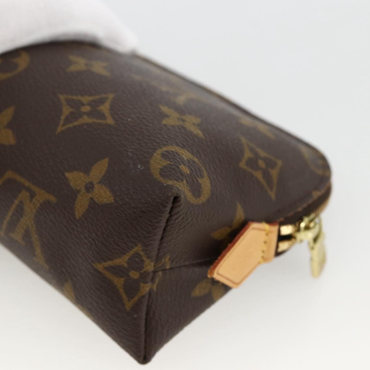 LOUIS VUITTON Monogram Pochette Cosmetic PM Pouch M43998 LV Auth hk3654