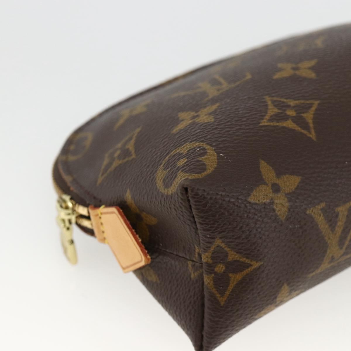 LOUIS VUITTON Monogram Pochette Cosmetic PM Pouch M43998 LV Auth hk3654
