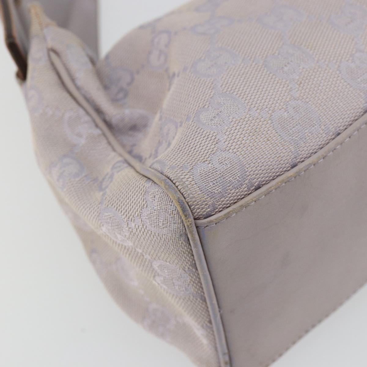 GUCCI GG Canvas Shoulder Bag Purple Gold 92697 Auth hk3677