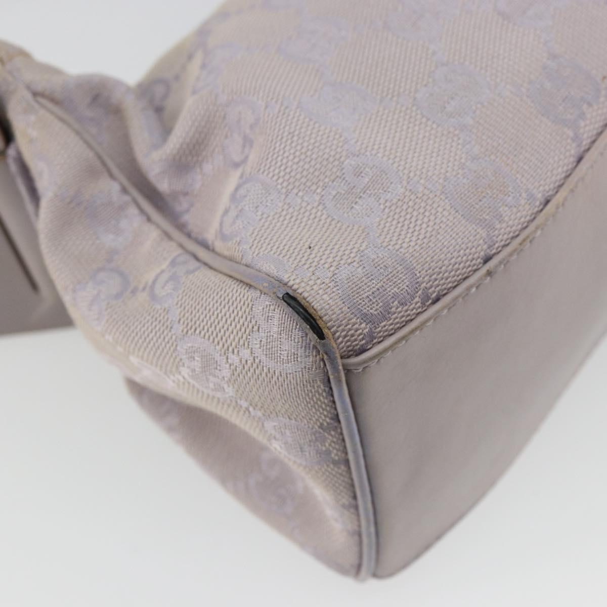 GUCCI GG Canvas Shoulder Bag Purple Gold 92697 Auth hk3677
