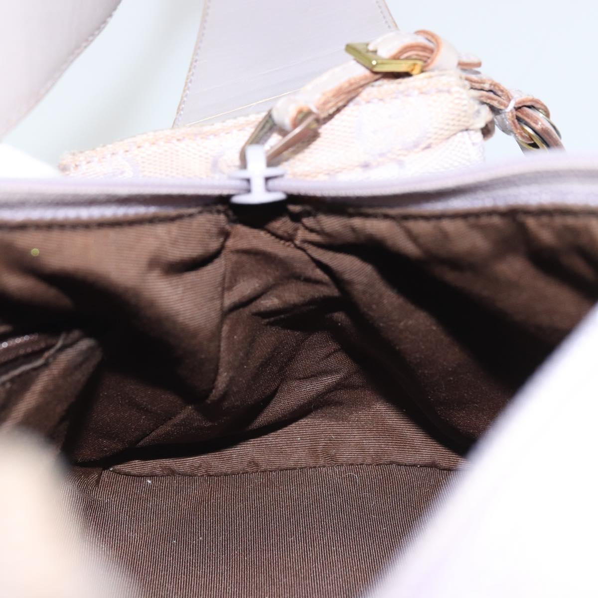 GUCCI GG Canvas Shoulder Bag Purple Gold 92697 Auth hk3677