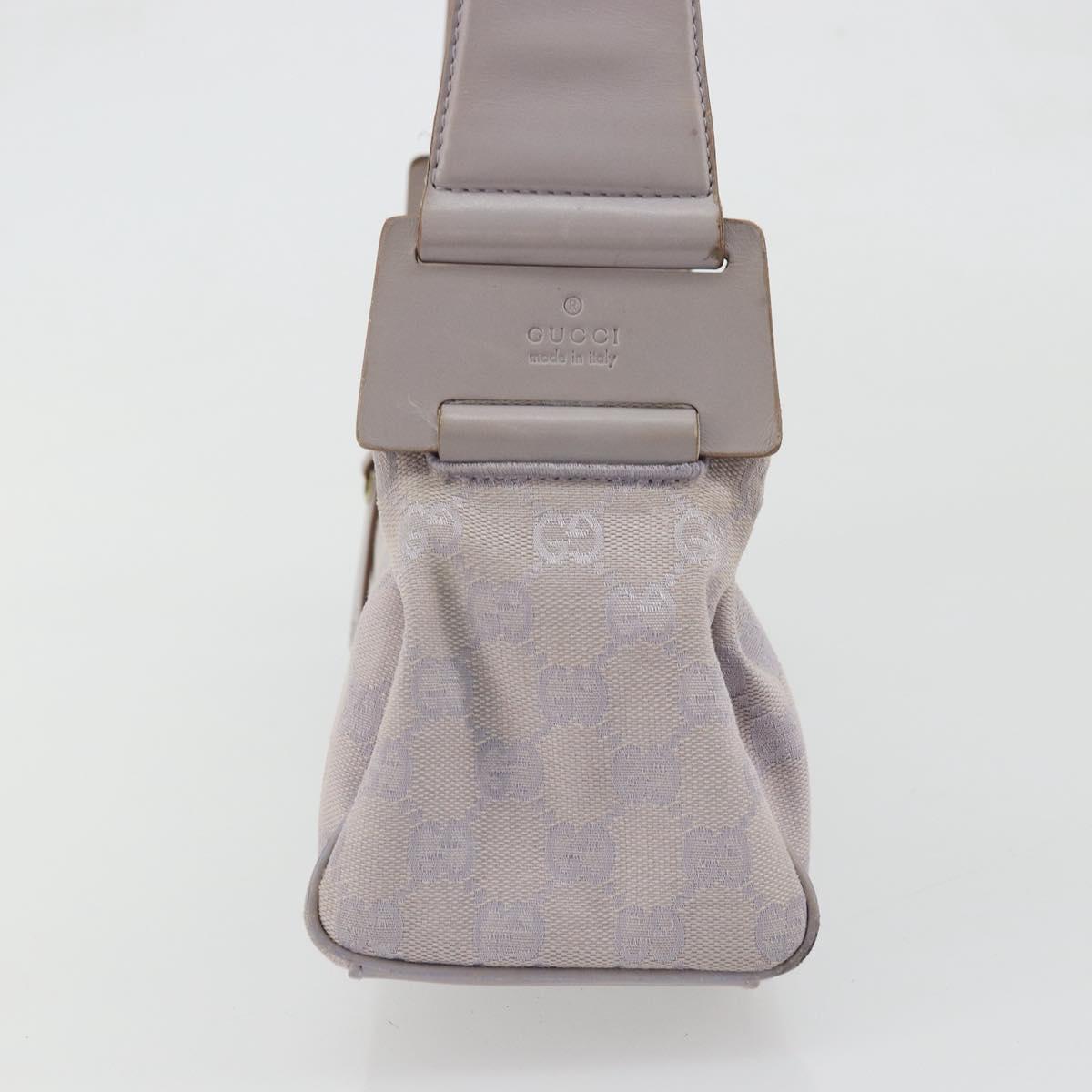 GUCCI GG Canvas Shoulder Bag Purple Gold 92697 Auth hk3677