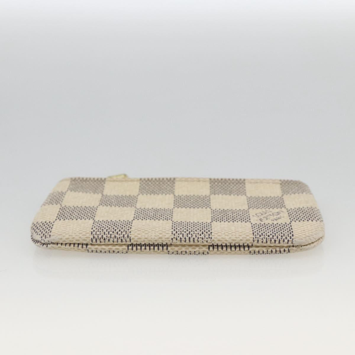 LOUIS VUITTON Damier Azur Pochette Cles Coin Purse N62659 LV Auth hk3686
