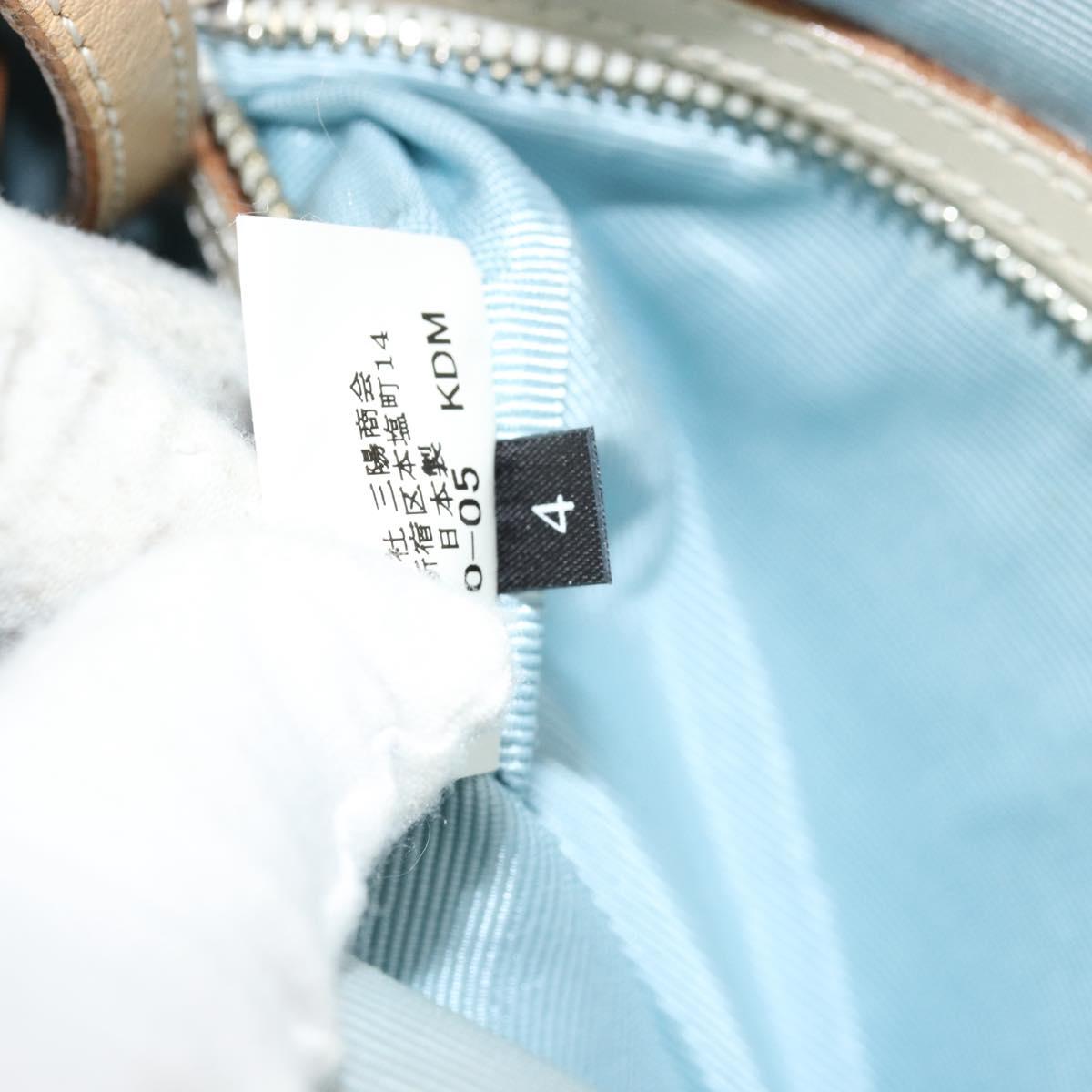 BURBERRY Nova Check Blue Label Shoulder Bag Canvas Blue Silver Auth hk3748A