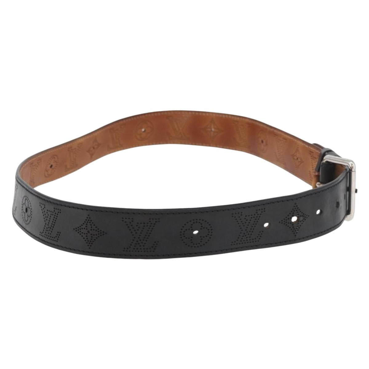 LOUIS VUITTON Monogram Perfo Ceinture Perfo Belt Leather M6931Q LV Auth hk3751