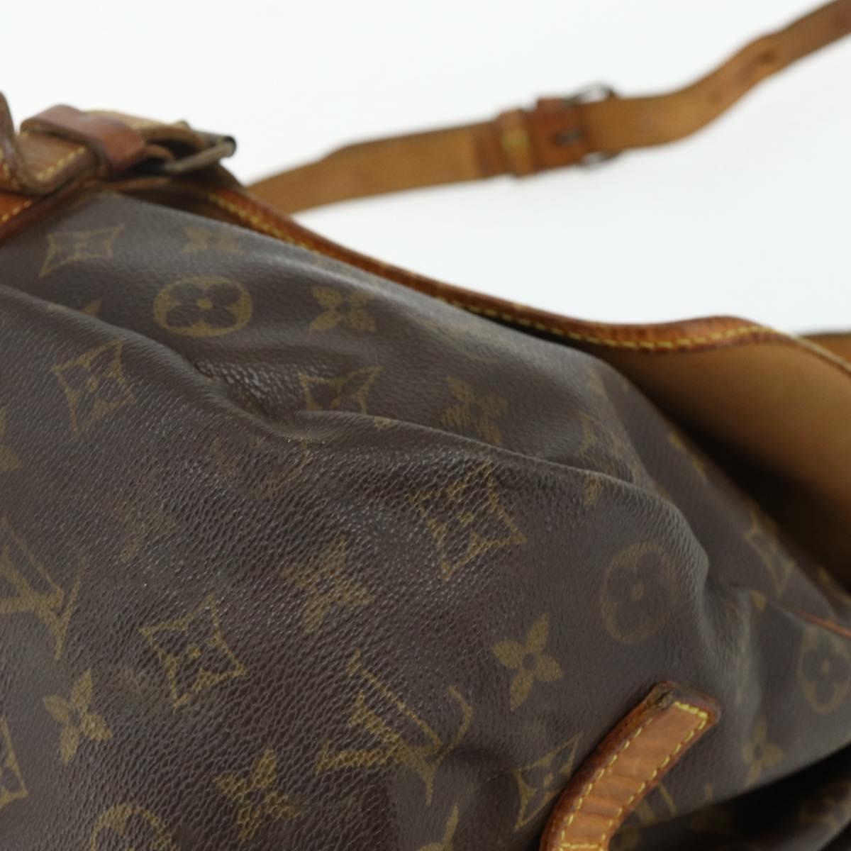LOUIS VUITTON Monogram Saumur 35 Shoulder Bag M42254 LV Auth hk3754