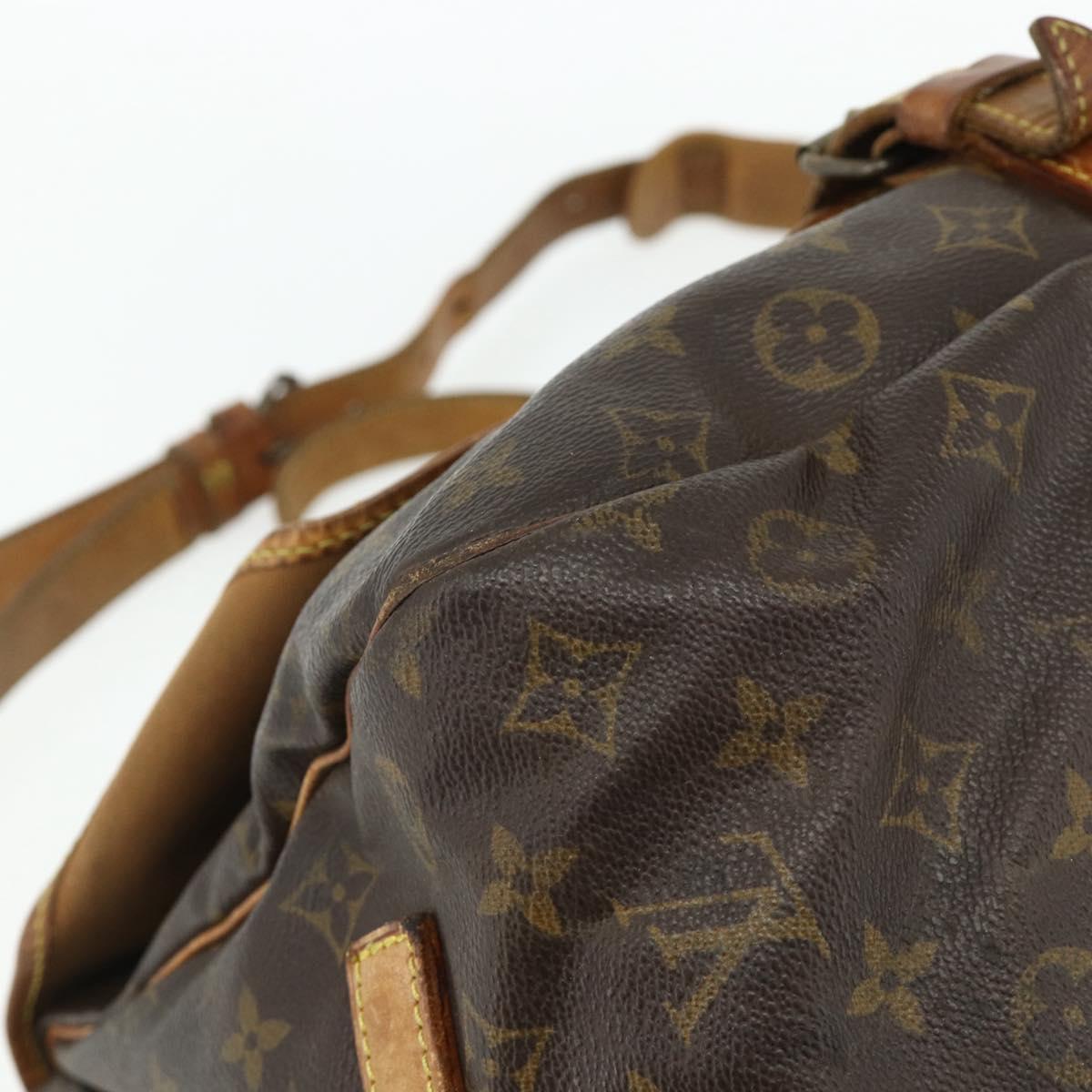 LOUIS VUITTON Monogram Saumur 35 Shoulder Bag M42254 LV Auth hk3754