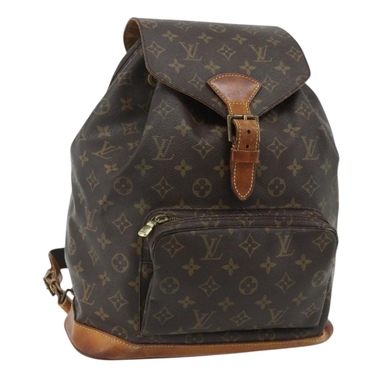 LOUIS VUITTON Monogram Montsouris GM Backpack M51135 LV Auth hk3755