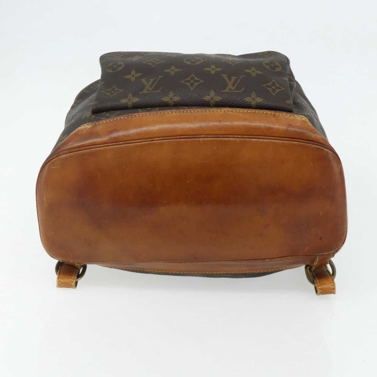 LOUIS VUITTON Monogram Montsouris GM Backpack M51135 LV Auth hk3755