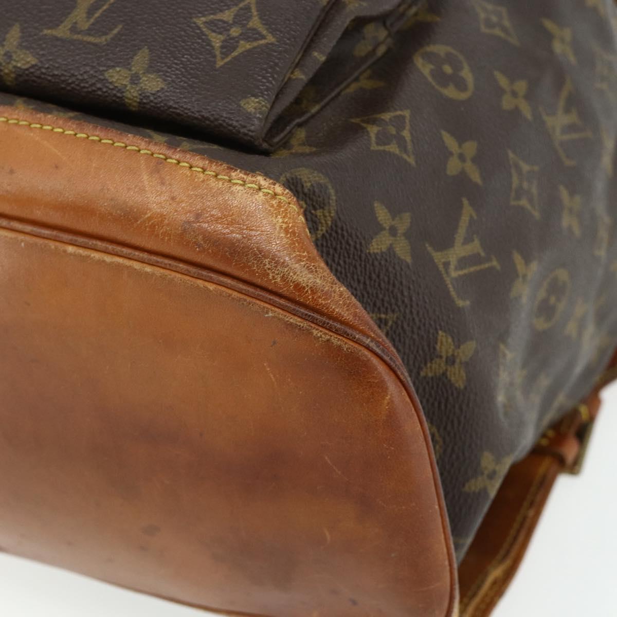 LOUIS VUITTON Monogram Montsouris GM Backpack M51135 LV Auth hk3755