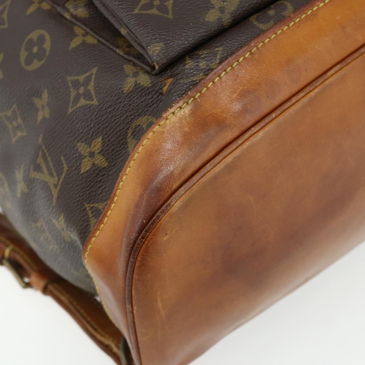 LOUIS VUITTON Monogram Montsouris GM Backpack M51135 LV Auth hk3755