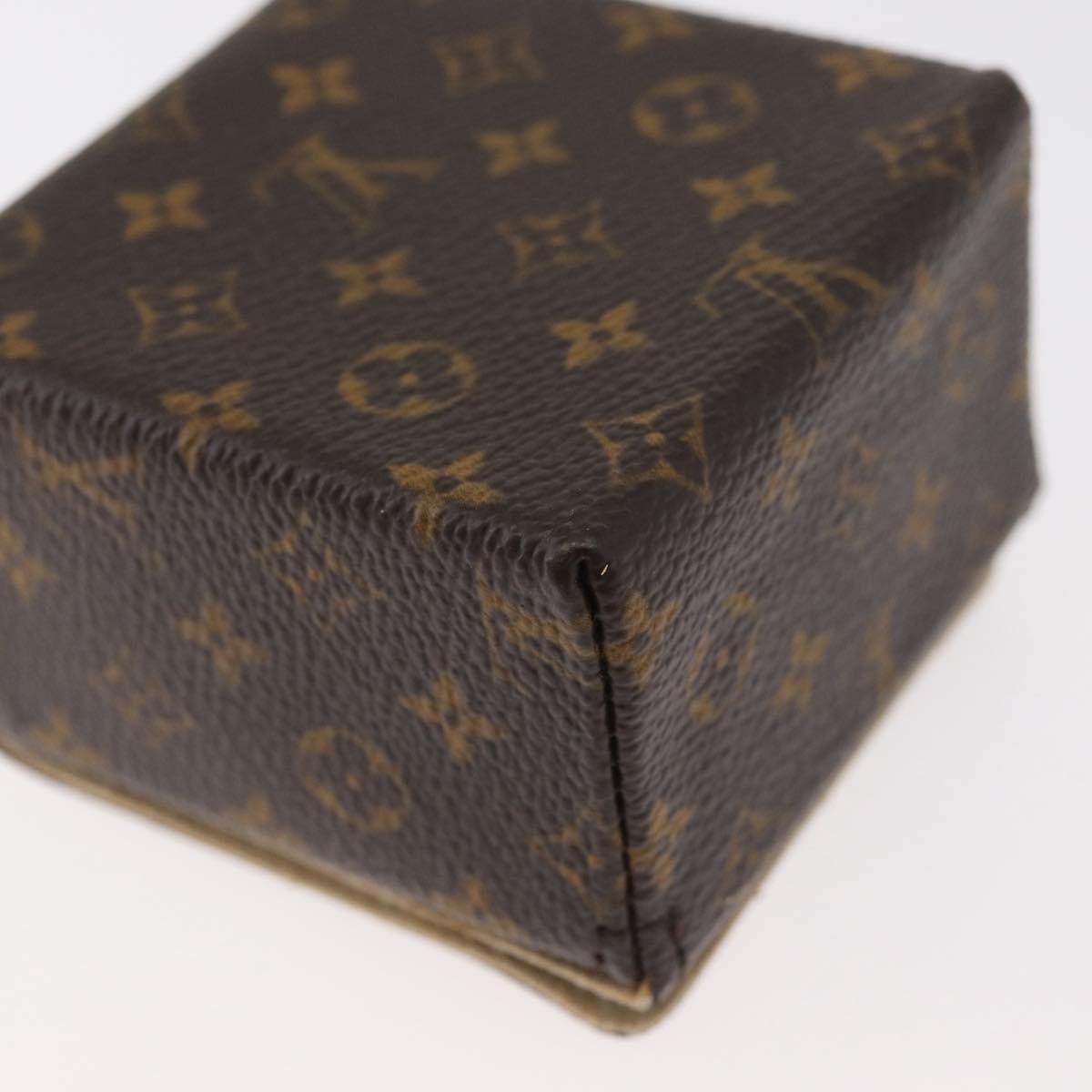 LOUIS VUITTON Monogram Jewelry case Jewelry Box LV Auth hk3762A