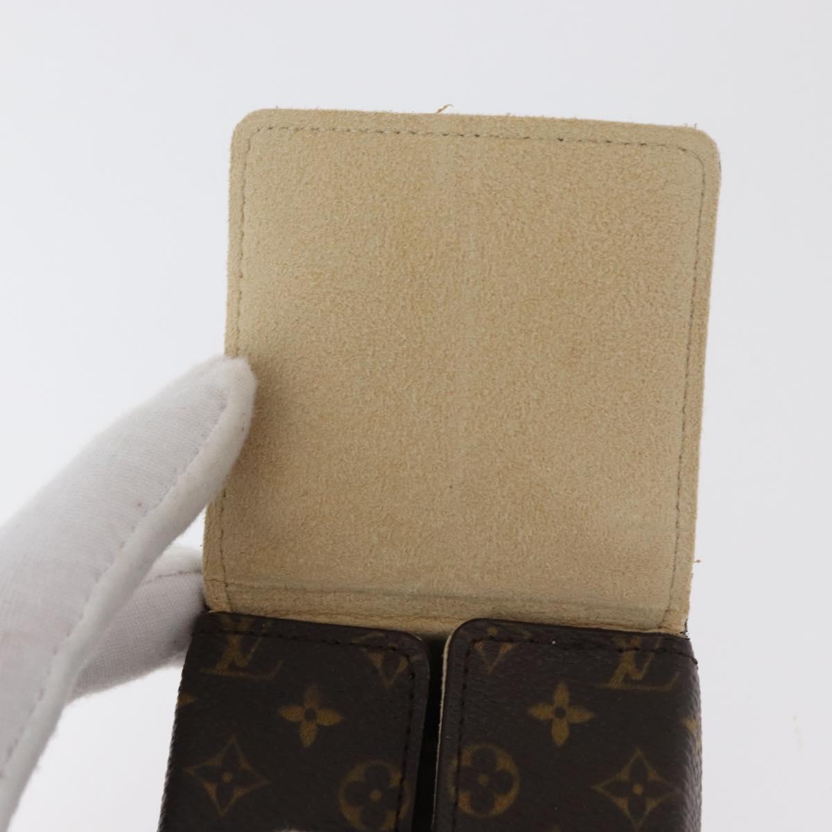 LOUIS VUITTON Monogram Jewelry case Jewelry Box LV Auth hk3762A