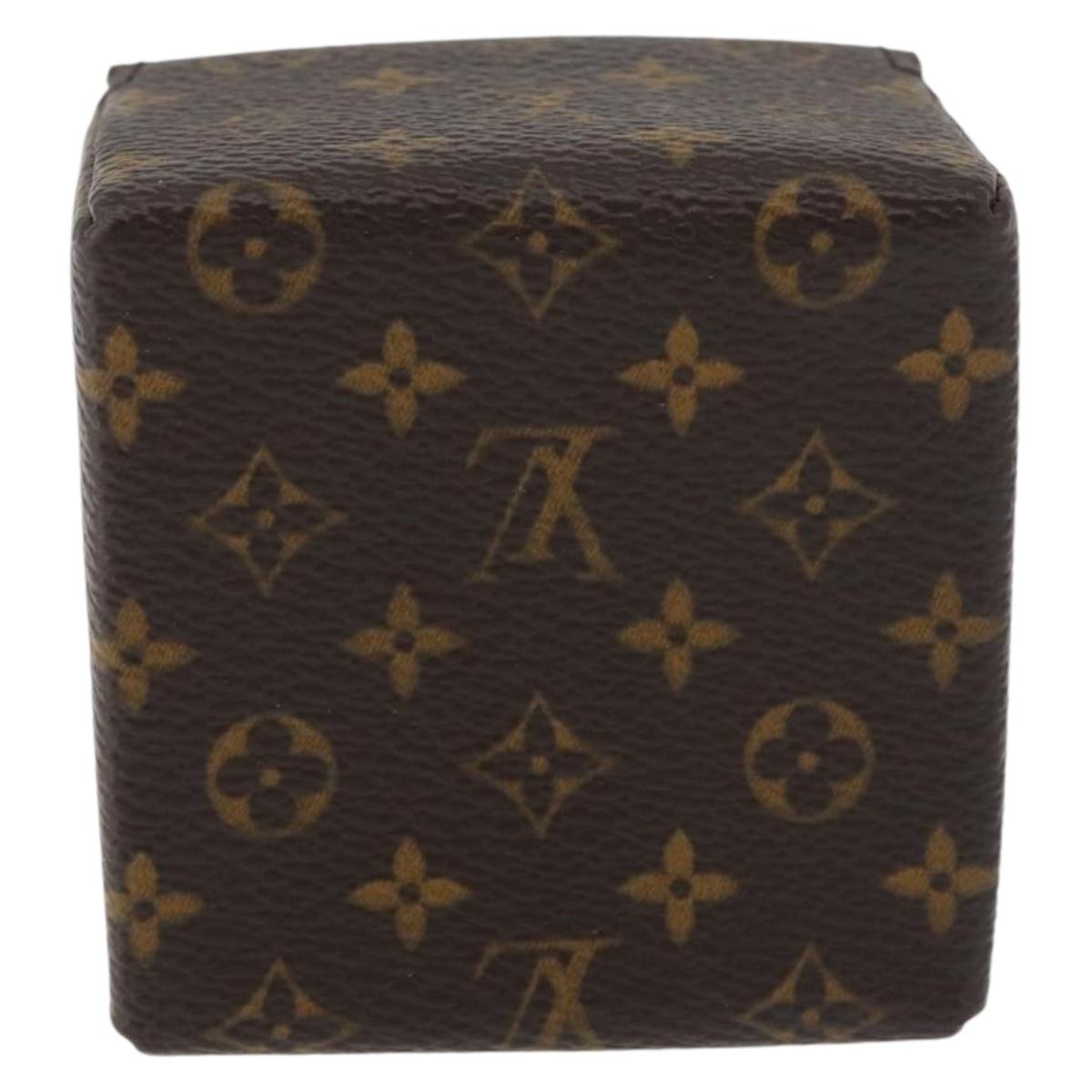 LOUIS VUITTON Monogram Jewelry case Jewelry Box LV Auth hk3762A