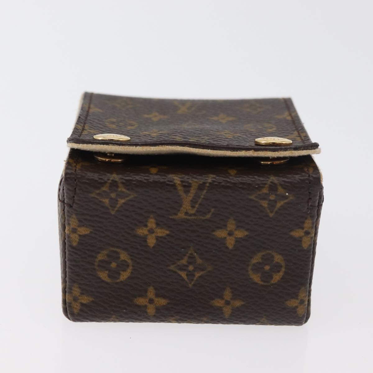 LOUIS VUITTON Monogram Jewelry case Jewelry Box LV Auth hk3762A