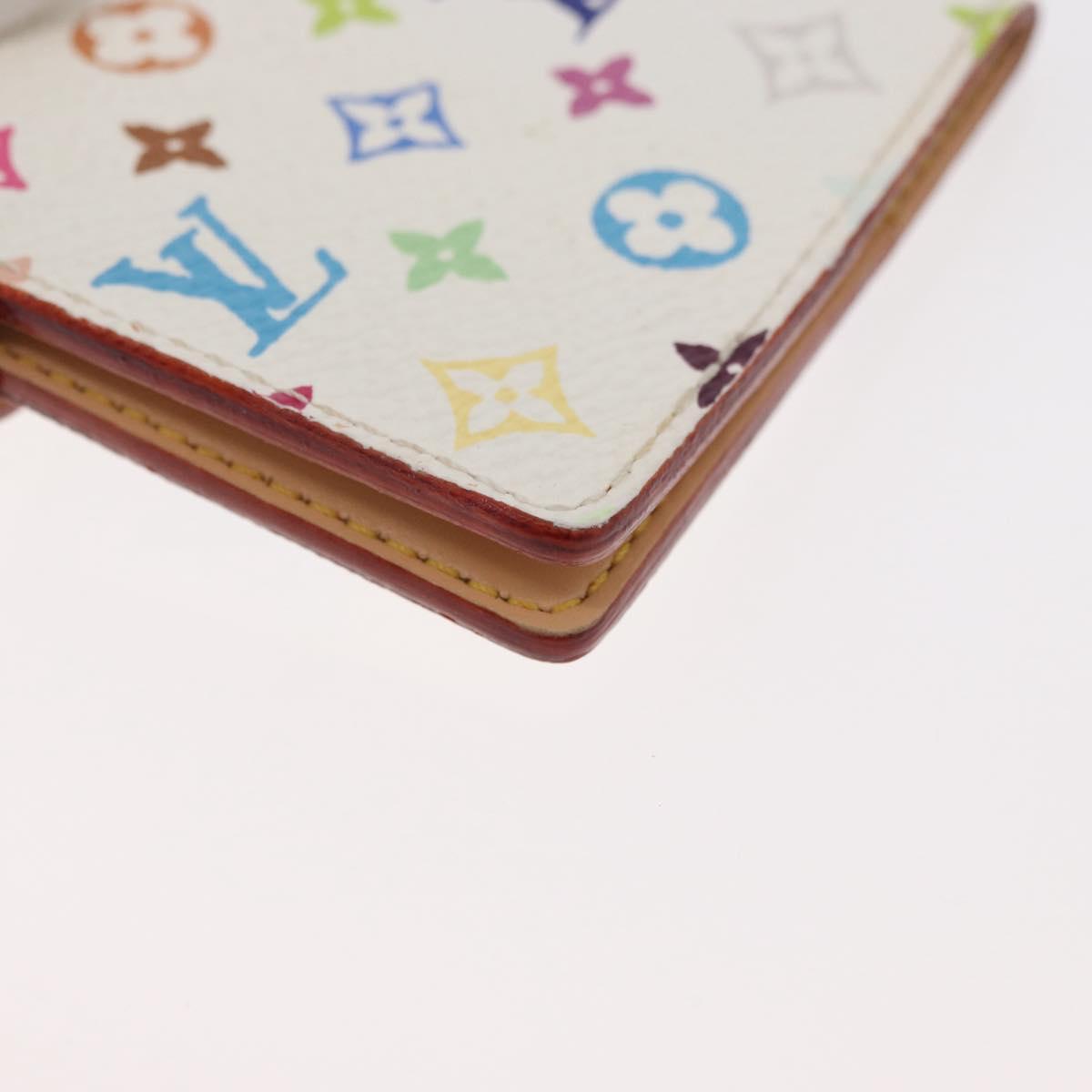 LOUIS VUITTON Monogram Multicolor Agenda Mini Cover White M92653 LV Auth hk3765A