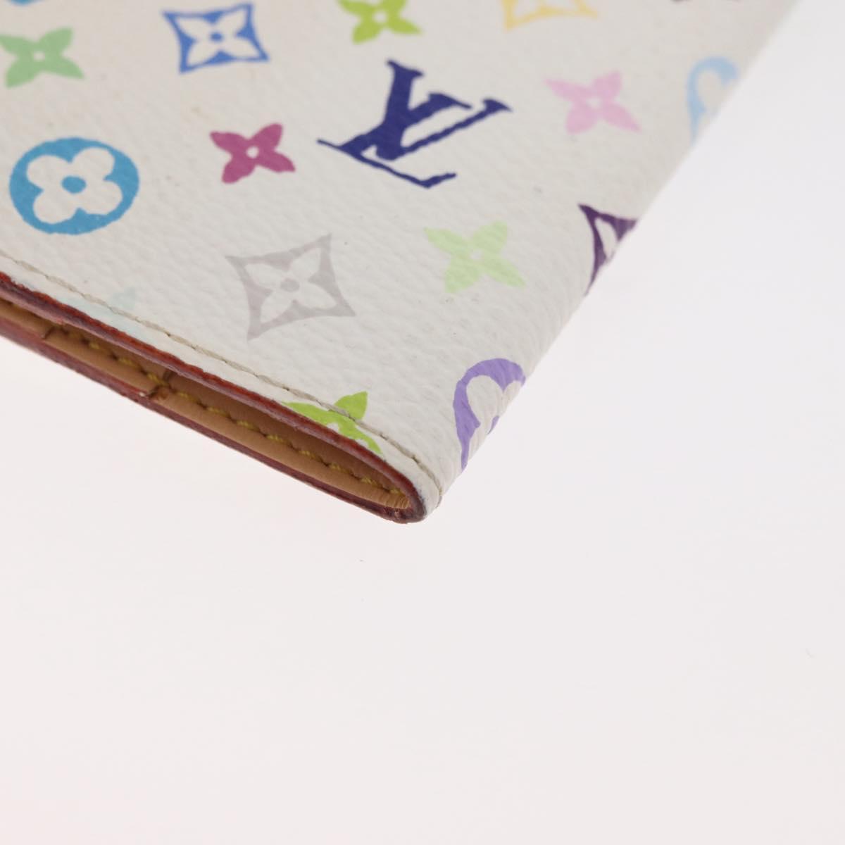 LOUIS VUITTON Monogram Multicolor Agenda Mini Cover White M92653 LV Auth hk3765A