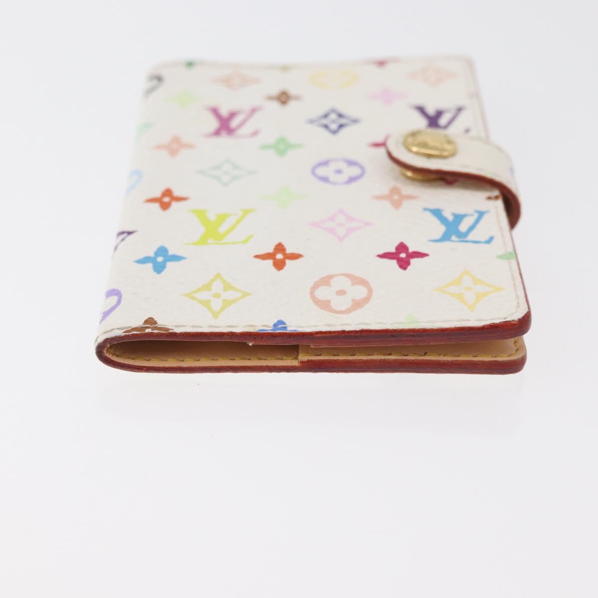 LOUIS VUITTON Monogram Multicolor Agenda Mini Cover White M92653 LV Auth hk3765A
