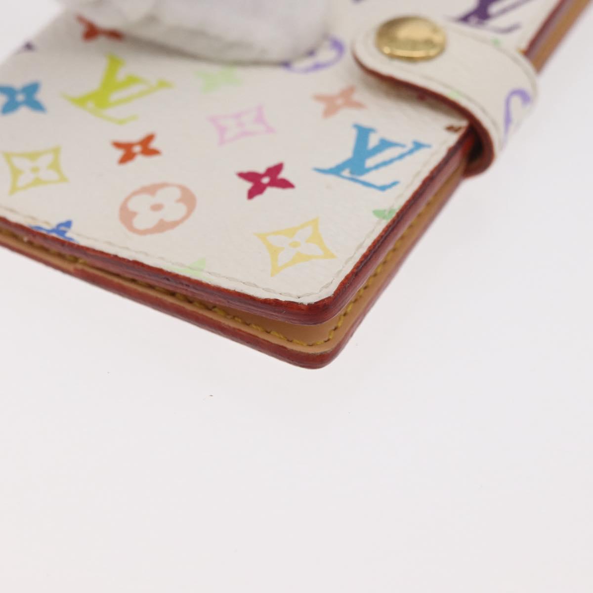 LOUIS VUITTON Monogram Multicolor Agenda Mini Cover White M92653 LV Auth hk3765A