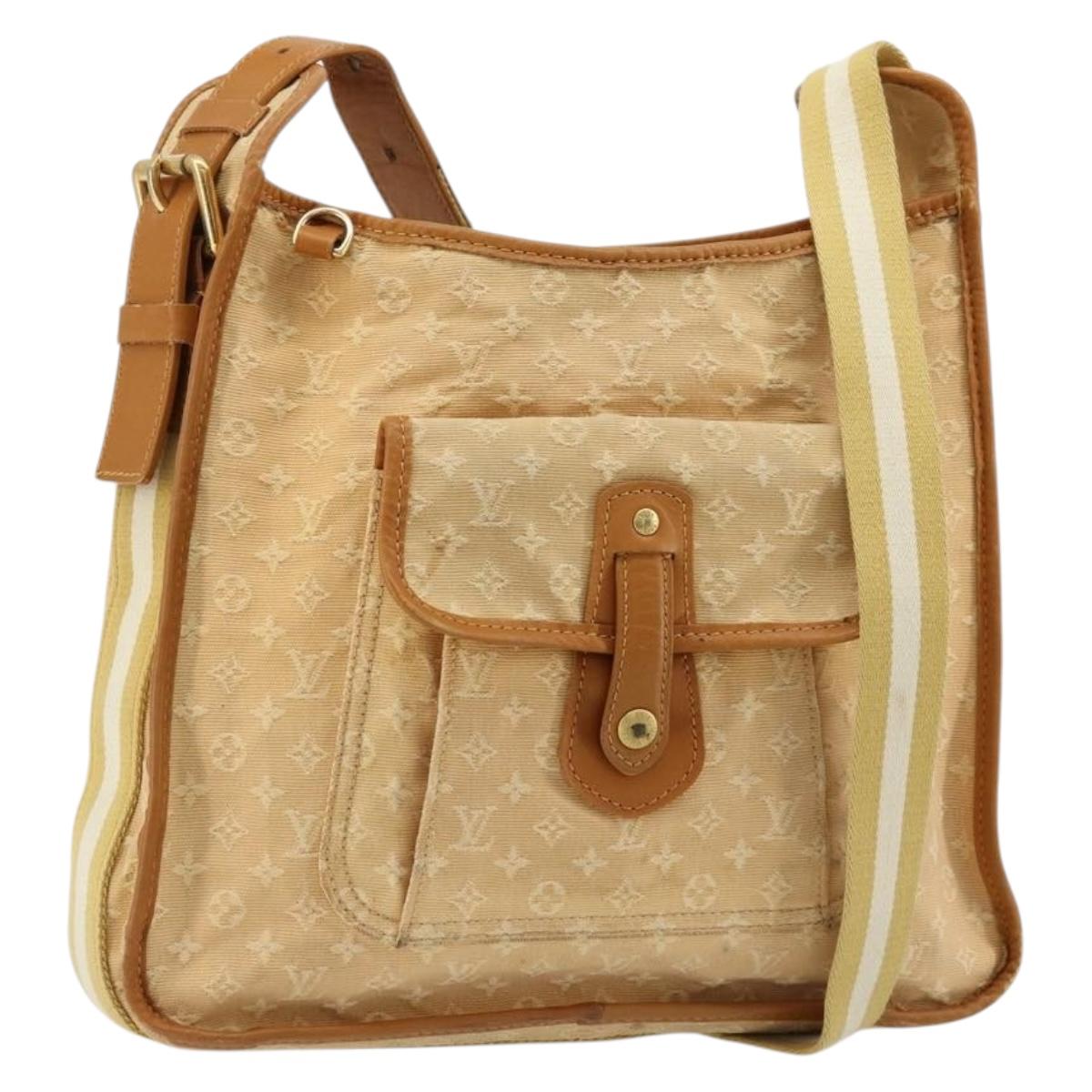 LOUIS VUITTON Monogram Mini Buzas Marie Kate Bag Beige M92323 LV Auth hk3766