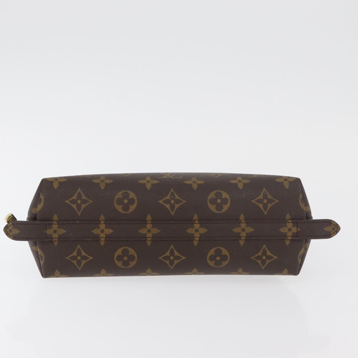 LOUIS VUITTON Monogram Trousse Demi Ronde Cosmetic Pouch M47520 LV Auth hk3767
