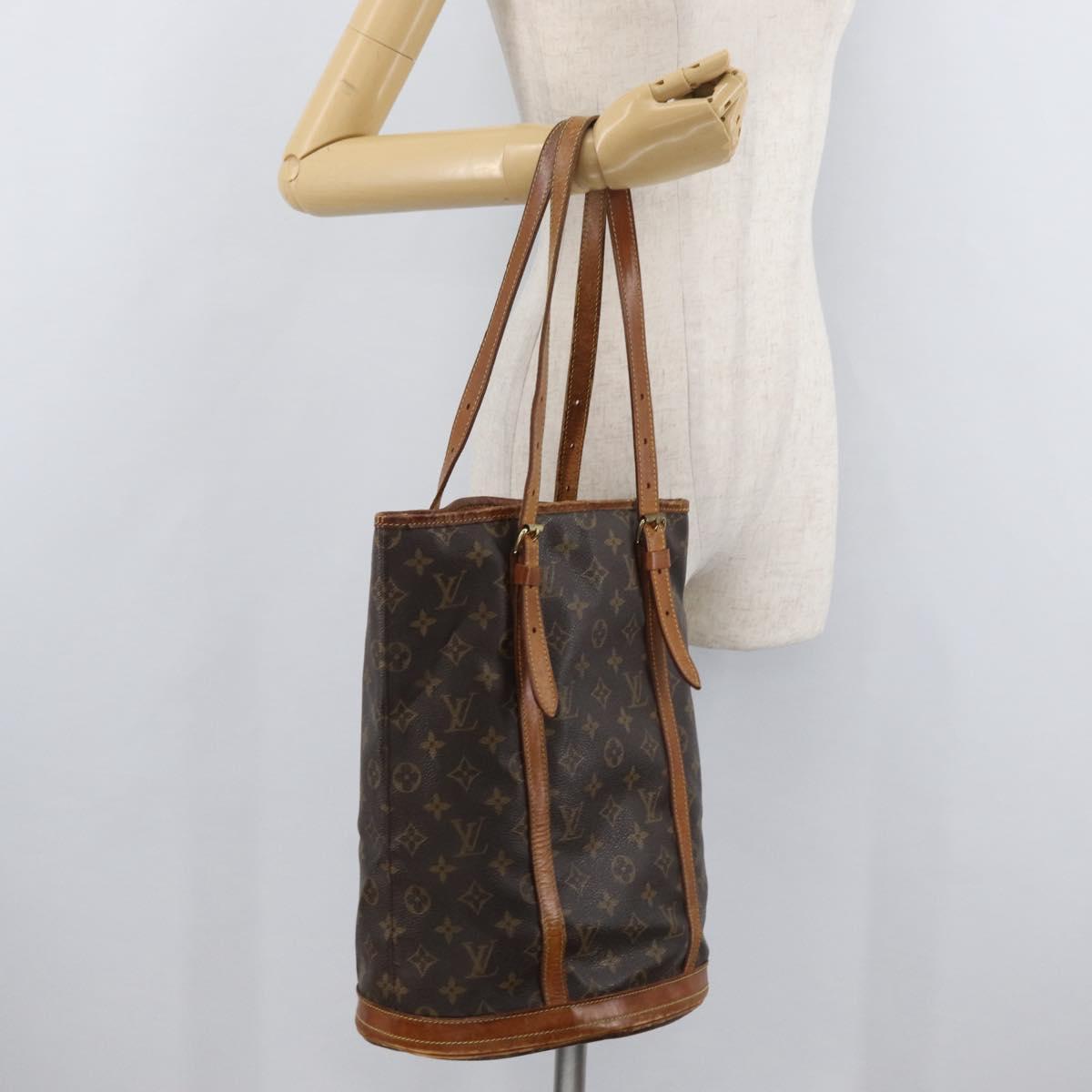 LOUIS VUITTON Monogram Bucket GM Shoulder Bag M42236 LV Auth hk3770